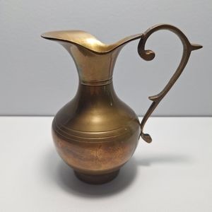Vintage small brass pitcher made in India
